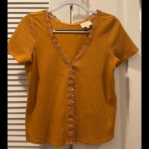 Sezane Sophie T-shirt Ochre